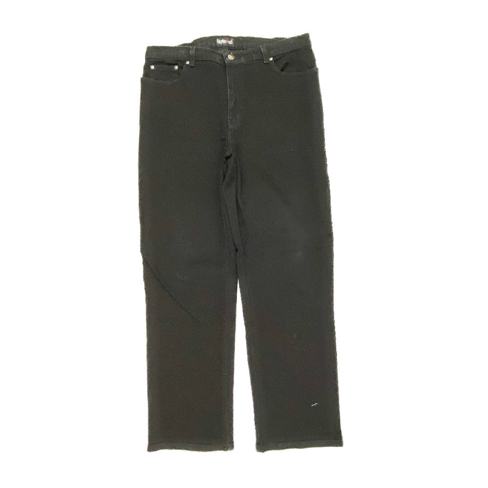 Style & Co Straight Leg Women's size 14 Black‎ Denim Jeans